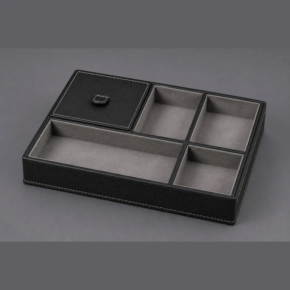 Valet Tray, matte black, on graphite